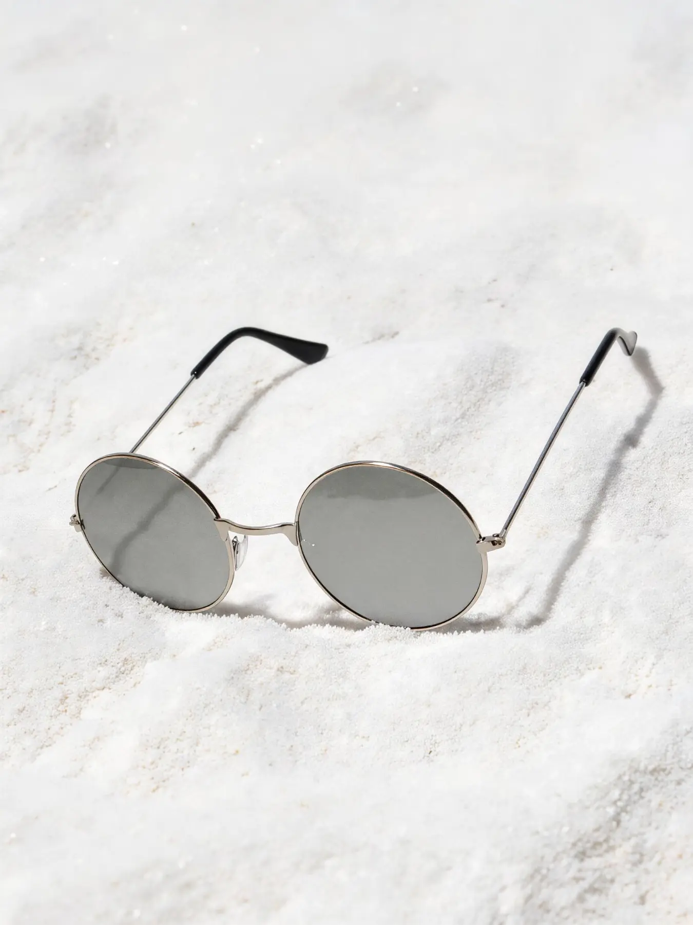 1pcs Round Sunglasses, Ocean Multicolor Sunset Gradient, Blue Rose, Cute Decorative Glasses, Metal Full Frame Fashion Eyewear