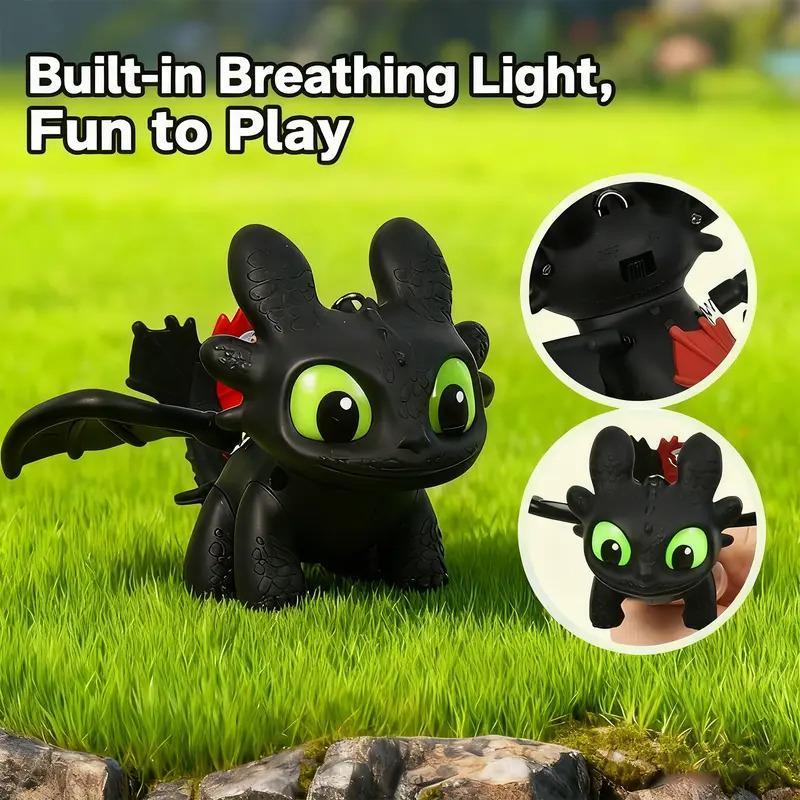 Joylux How to Train Your Dragon, Night Fury Dragon Keychain,Valentine Party Favor Toys 2026, Glow in the Dark Mini Dragon, Pendant with Moving Wings ,Trendy Bag Charm Car Ornament Keychain, Gift Birthday Peripheral