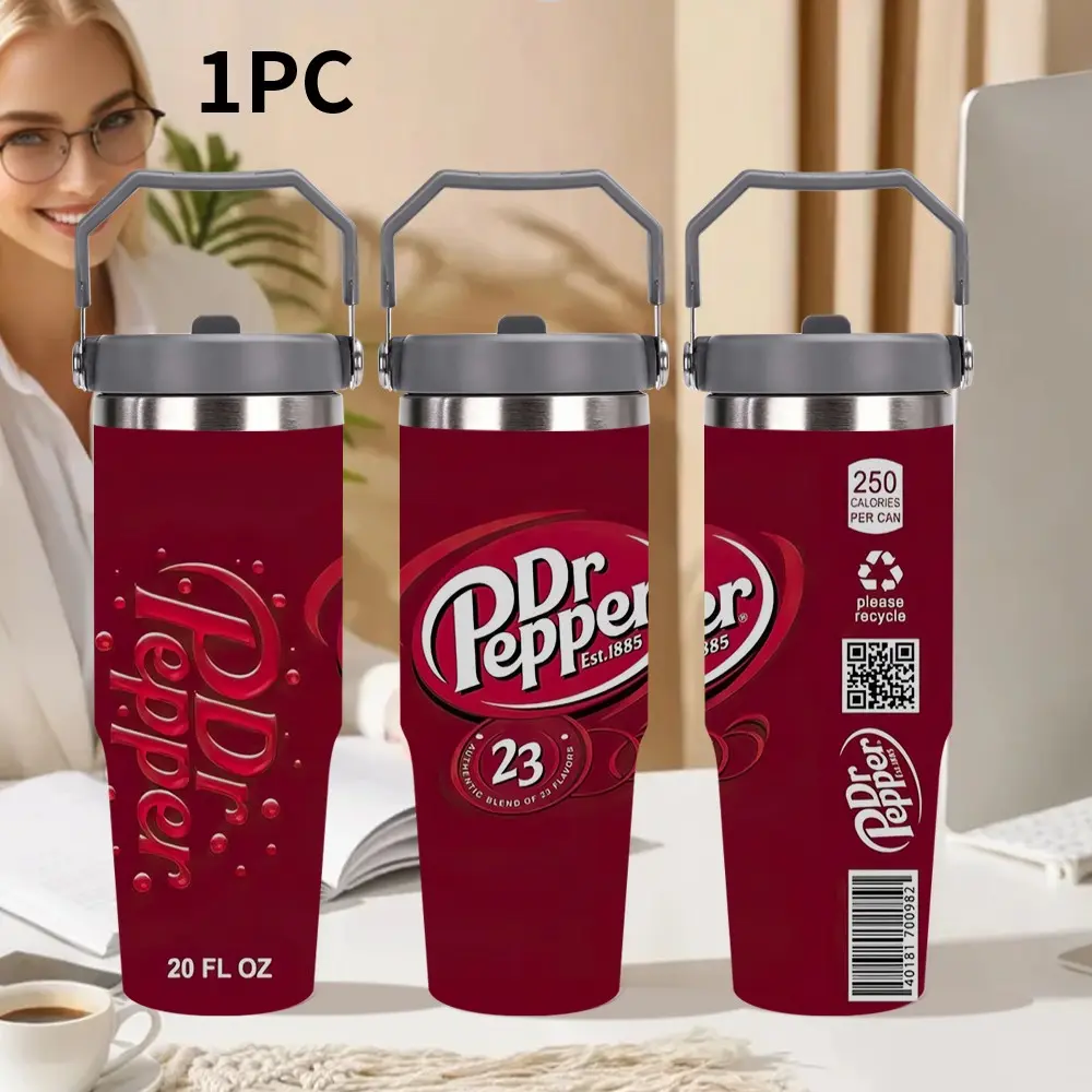 1pc 30oz Coffee Cup Tumbler, Double Wall Insulated Stainless Steel, Leak-Proof with Lid, Ideal for Holiday and Special Day Gifts