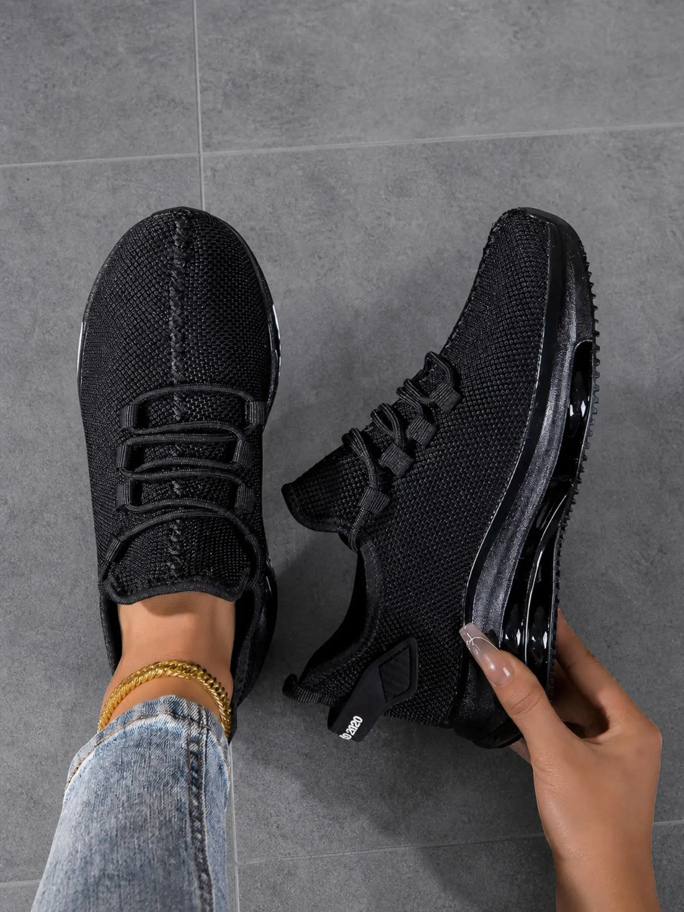 Women's Casual Shoes, Breathable Mesh, Thick Sole Height Boost, Anti-Slip Durable Outsole, Soft Cushioned Shock Absorption, All Seasons