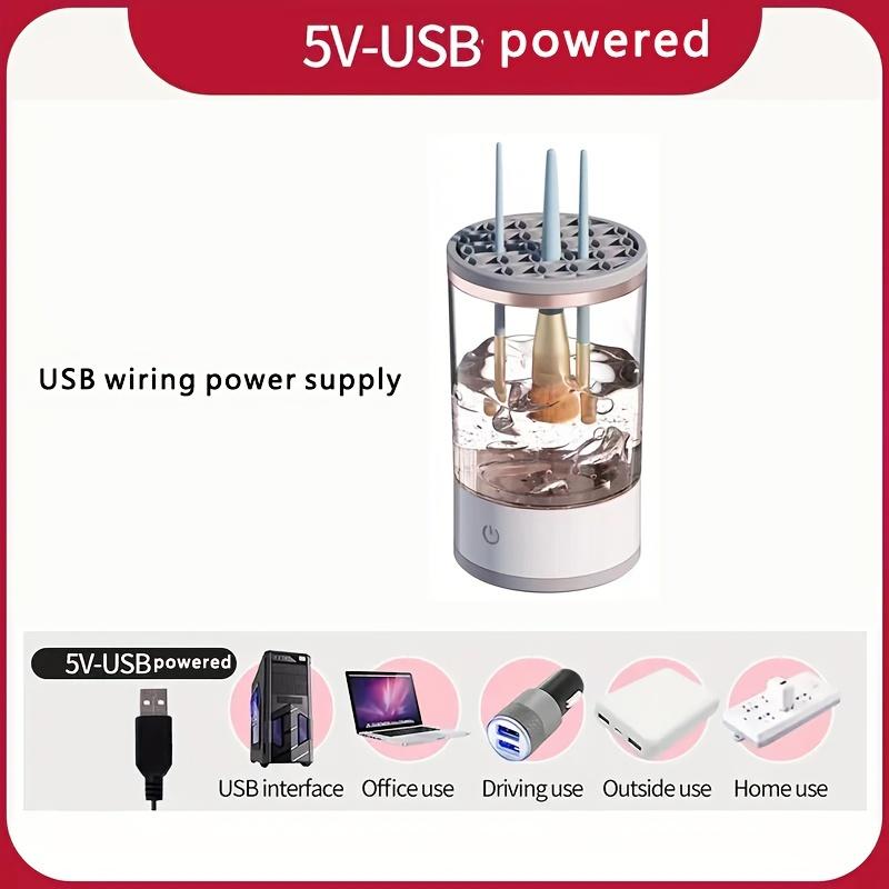 USB/battery Powered Makeup Brush Cleaner Machine, Brush Cleanser, Electric Rotating Cleaning Tool, Holds Multiple Brushes, Perfect Gift for Women, Cosmetic Brush Cleaner