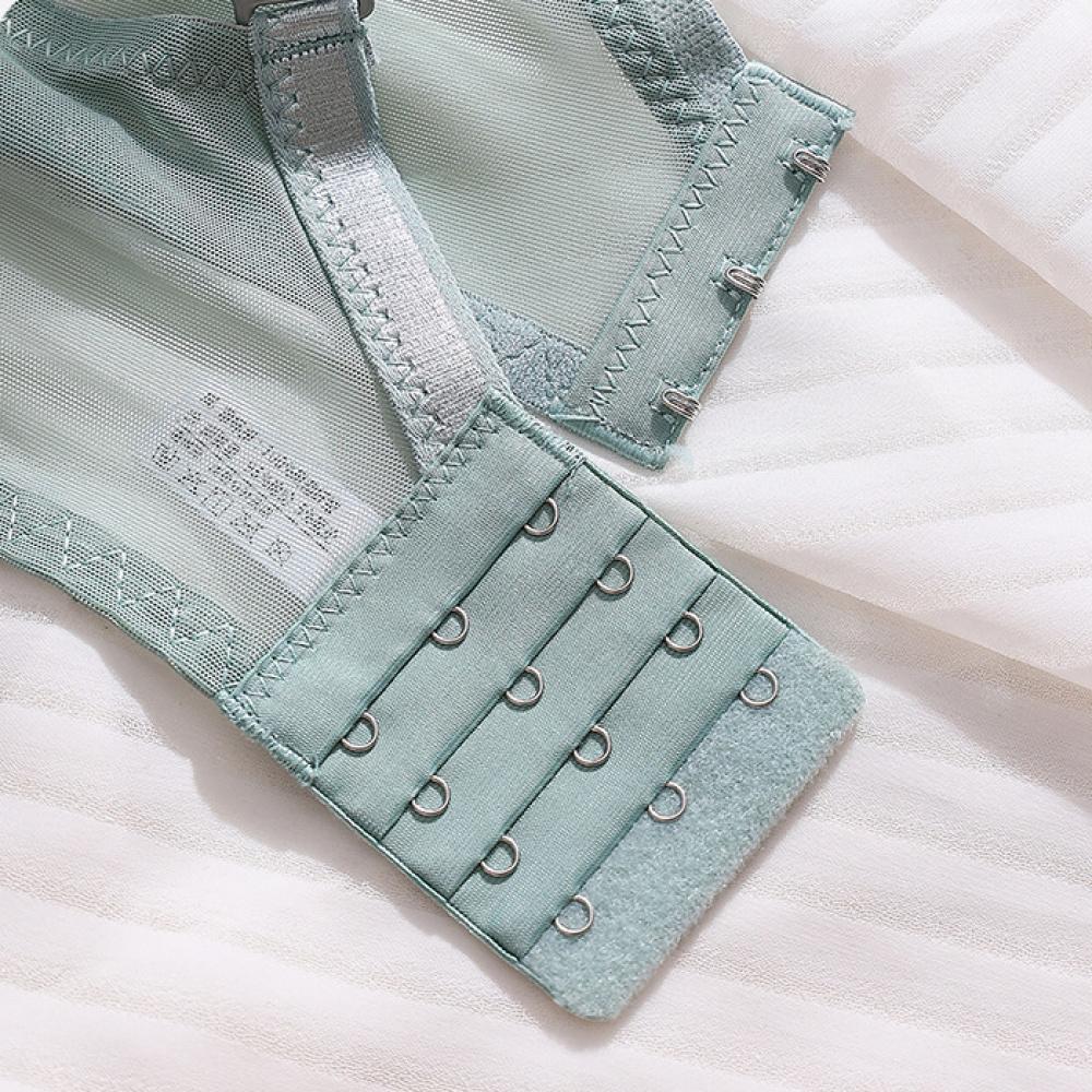 Thin, Breathable Set: Full-Cup Push-Up Bra with Side Support and Anti-Sagging Features, Plus Size (2PCS)