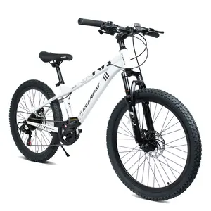Ecarpat 24/ 26inch wheel mountain bike, equipped with a full suspension system, suitable for boys and girls over 12 years old, with front suspension and disc brakes, available in various colors