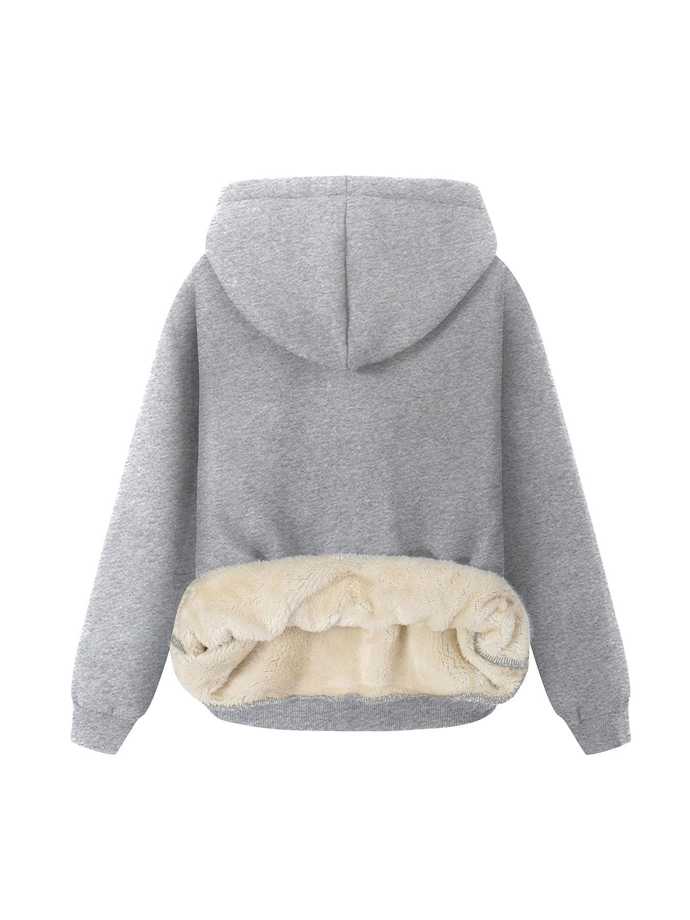 Women's Letter Print Drop Shoulder Long Sleeve Hoodie, Fashion Casual Hoodies Sweatshirts for Daily Holiday Outdoor Wear, Women Clothing for Winter