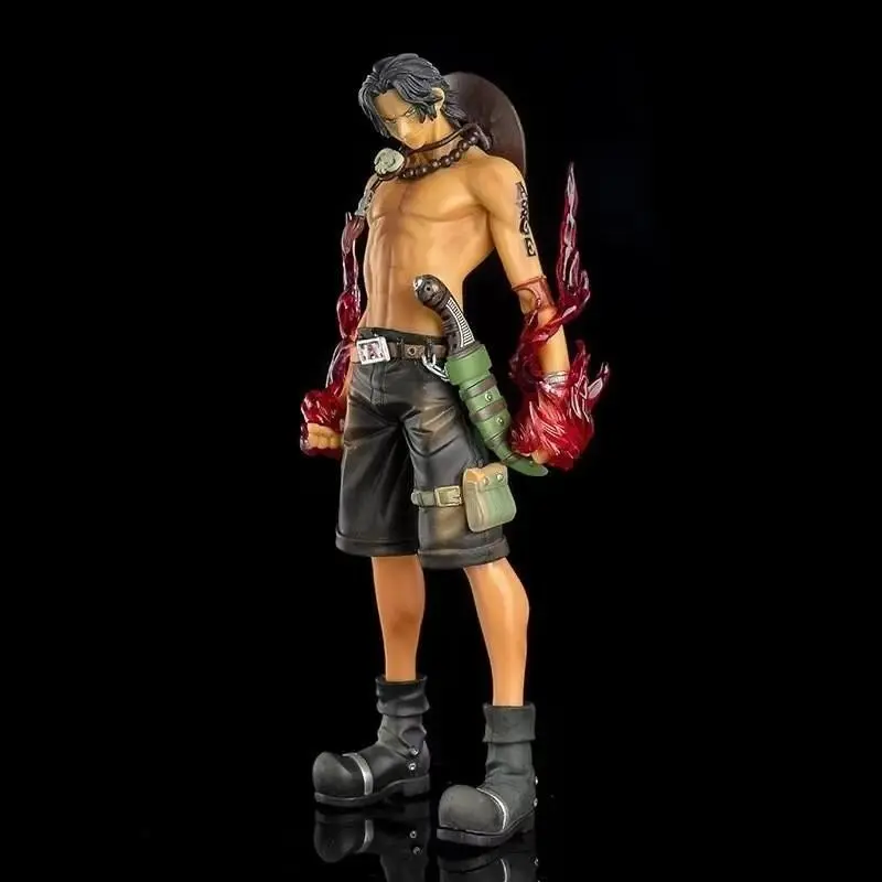 One Piece Portgas D. Ace Figure, 26cm Flame Effect Model, Anime Collectible, Desktop Decor, Gift Idea, High-Quality Detailing, Collectible PVC Figure