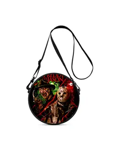 Freddy vs Jason 2D Flat Print Lightweight Women's Crossbody Bag, Perfect Gift for Female Friends, Multiway Wearable as Crossbody, Single Shoulder, Backpack & Handheld, Suitable for Commuting, Outdoor Travel, Casual Daily and Campus
