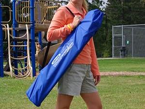 Ultimate Portable Sun Shade Umbrella – Lightweight Adjustable Outdoor Patio & Beach Umbrella with Tripod Base (Blue)