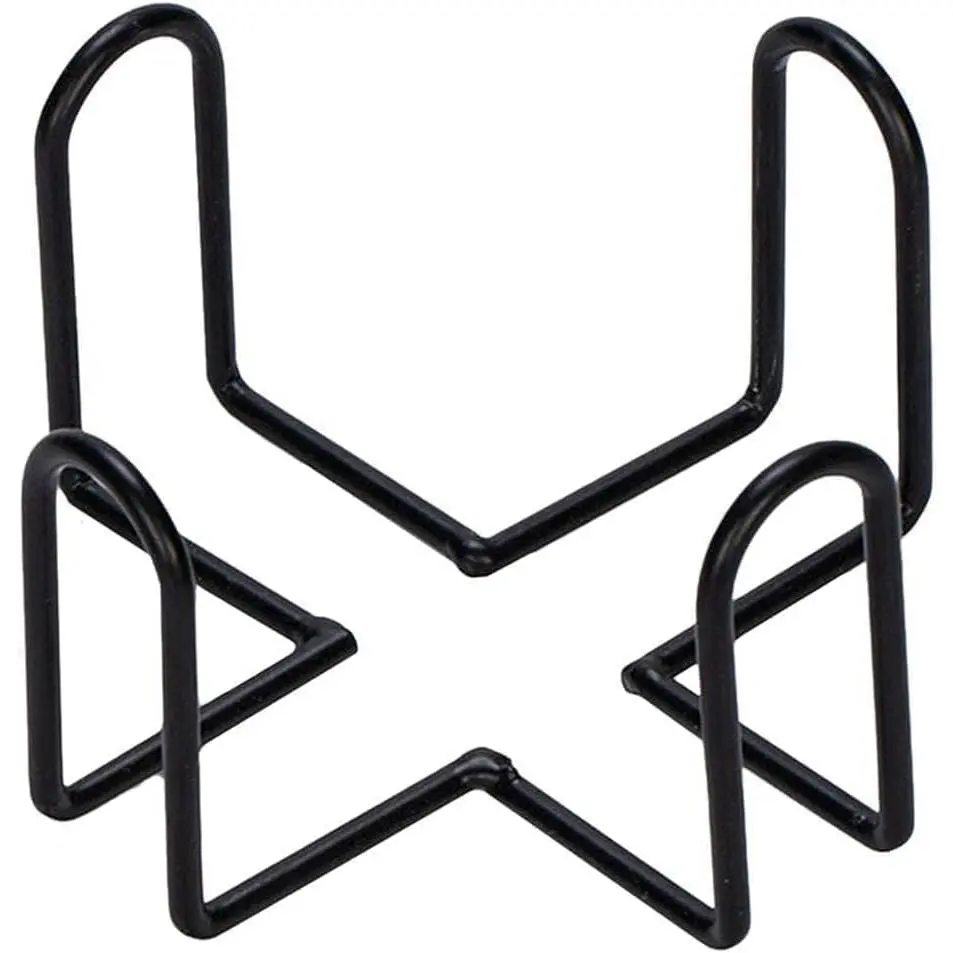 1 count Black Iron Coaster Holder Metal Storage Rack Coasters Shelf for Both Round and Square Coasters, Bar Bar Tools(4.40 X 4.40 X 2.48in)