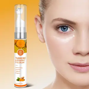 Turmeric Antioxidant Eye Cream with Vitamin E and Retinol, Deep Hydration, Smoothing, Firming, Anti-Wrinkle, Dark Circle Reduction, 15ML