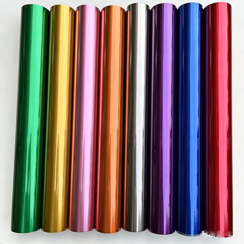 Premium Multiple Colors Ultra Glossy Candy Metallic Vinyl Wrap For Cars Film Roll With Air Release Self Adhesive Car Wrapping Motorcycle DIY Decal Sticker