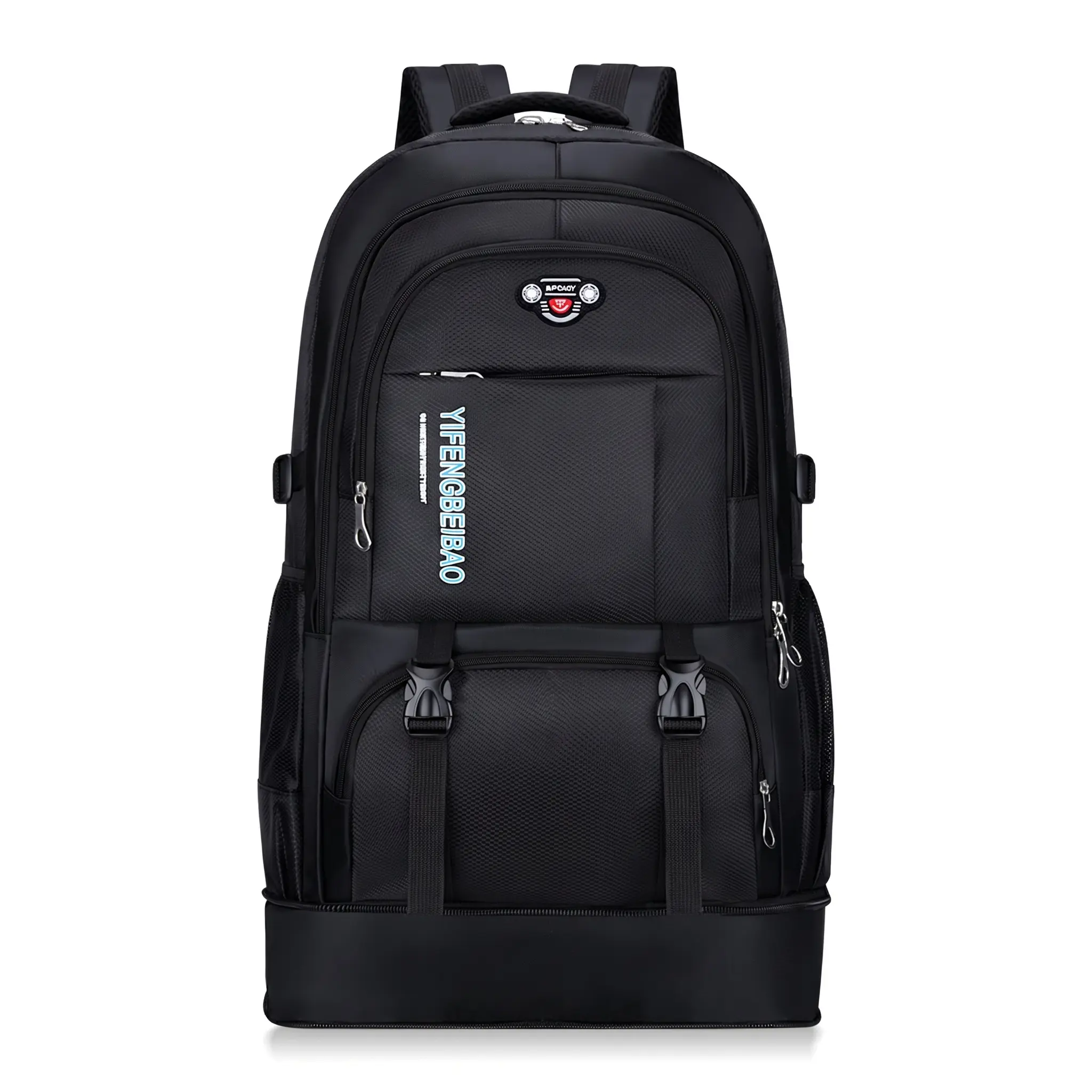 Unisex Silhouette 65L Large Travel Backpack - Waterproof Oxford Fabric with Waterproof Coating, Cushioned Straps, 12in Laptop Compartment, Printed Pattern, Wipe-Dry Design, Hiking-School Luggage Bag,back to school,back to school haul