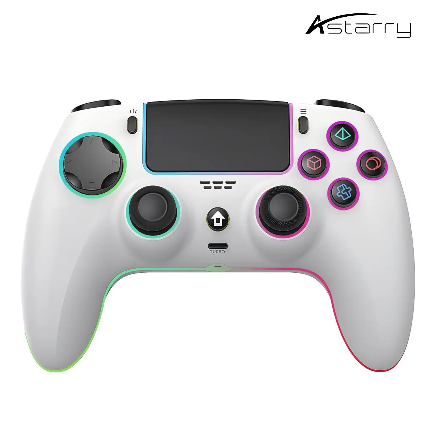 Tiktok Bestselling RGB Controller, Wireless Game Controller, Compatible with Ps5/switch/mobile, Dual Vibration for Immersive Gaming, Turbo Fire for Reliable Wins