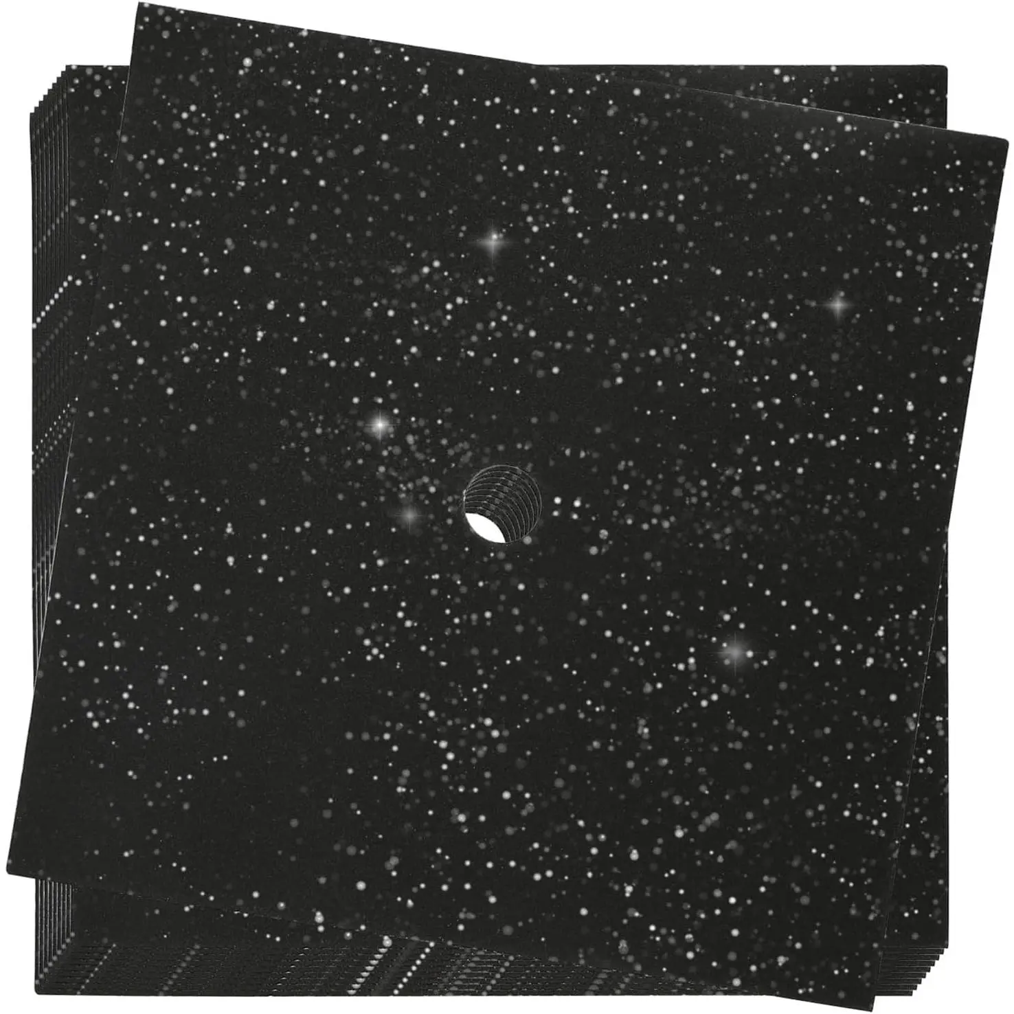 10 Pieces Glitter Blank Black Graduation Cap Topper Decorations for Graduation Caps