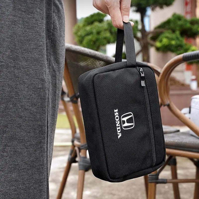 Portable Canvas Tote Bag Car Large Capacity Storage Bag Handbag For Honda Fit Odyssey CRV HRV Freed Prelude Vezel Insight Civic Pilot Ny1 ZRV Accord Elevate Super-ONE CITY NSX WRV BRV Ridgeline S660 N-ONE Prologue Passport