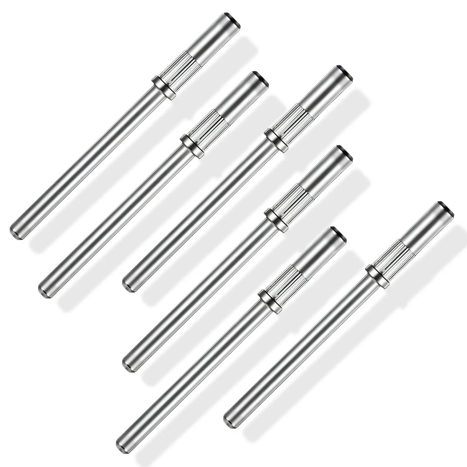 6 count Mandrel Bits for Small Sanding Bands 3.1MM Mini 3/32 Shank  Drill Bits Small Sanding Band  Drill Bit for Electric Drill File Machine  Nails Manicure Pedicure Tool (6 Pcs)