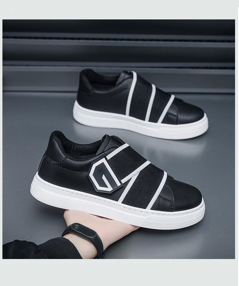 (New)Men'S Low-Top Sneakers - & Accent - Synthetic Upper, Cushioned EVA Insole - All-Season Everyday & Formal Shoes - Lightweight Rubber Outsole - Minimalist Laceless Closure - Urban Streetwear & Office Footwear - Easy-Clean Casual Shoes for Men
