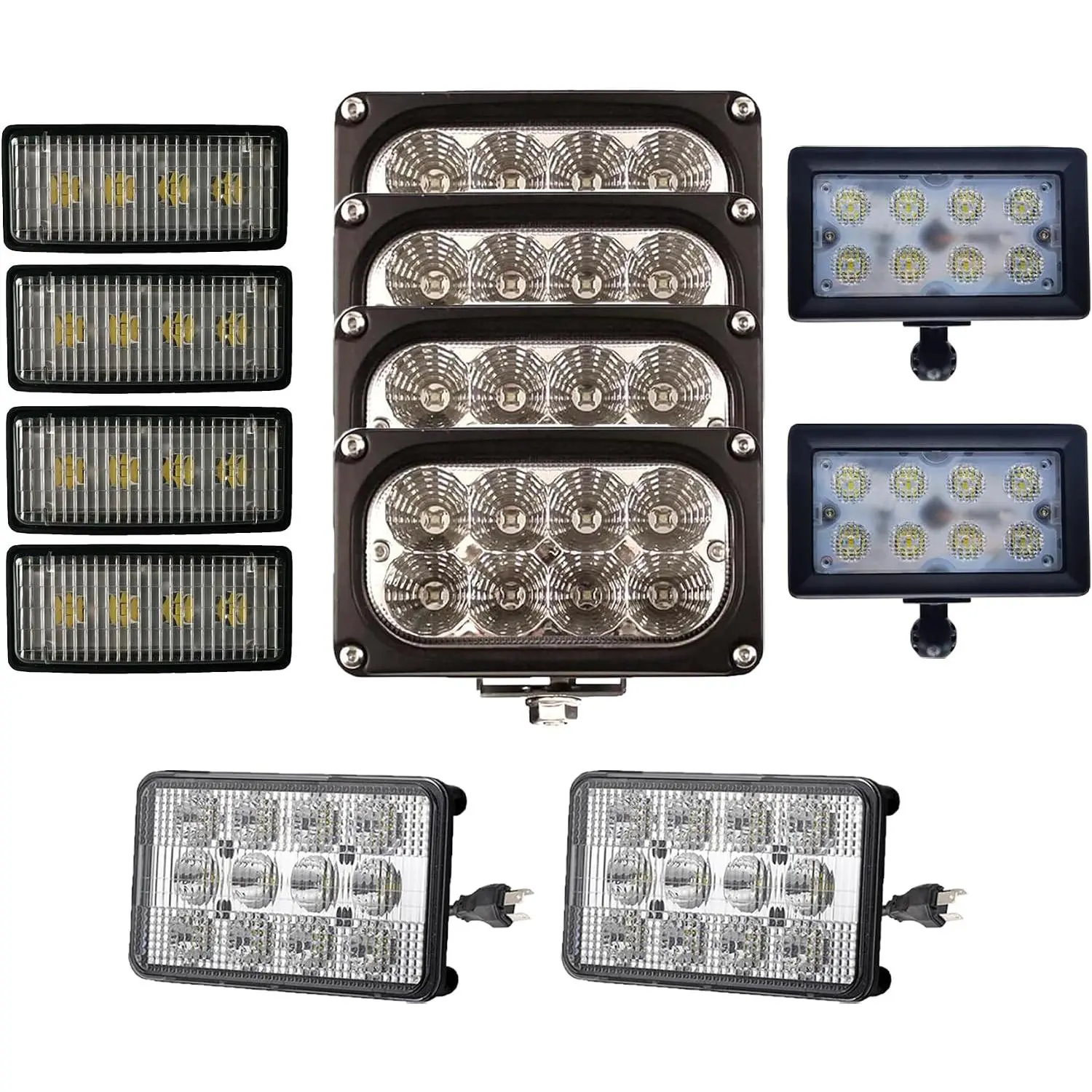 440W Led Hood Headlight kit Floodlamp Compatible with John Deere 7010 Series: 7710,7810,7700,7800