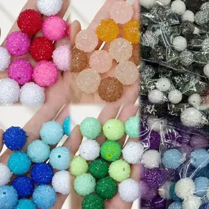 Sage--P20--Mixed Color Sugar Round Beads 16mm & 20mm 4pcs/bag