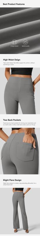 Halara Flex High Waisted Back Side Pocket Slight Flare Work Pants   #TikTokShopHolidayHaul