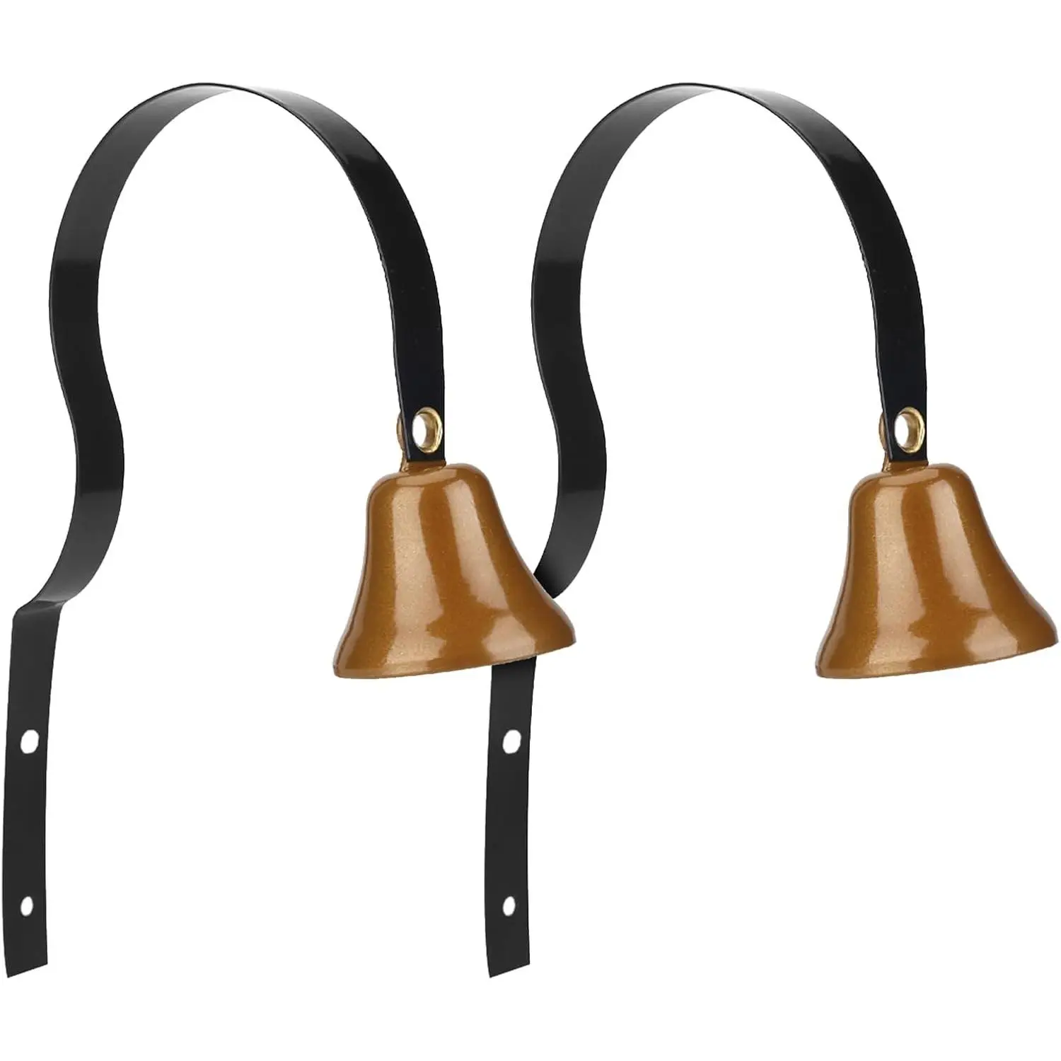 2PCS 40mm Classic Alloy Metal Bell Doorbell Set, Hanging Door Alert Entry Chime for Homes & Business Stores, Dog Reminder for Shopkeepers