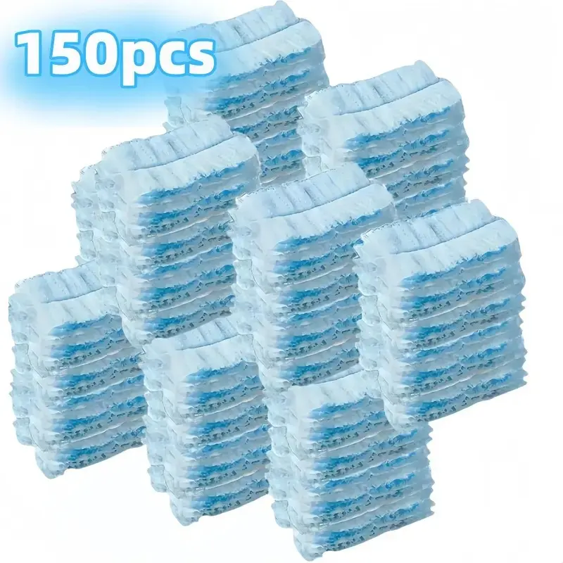 150-Piece Industrial Grade Static Duster Refills Kit, Durable Cleaning Supplies, High-Strength Electrostatic Dusting Wipes, Ergonomic Microfiber Dry Cleansing Cloth for Server Room Electronics Defense, Cleaning Gear Pack