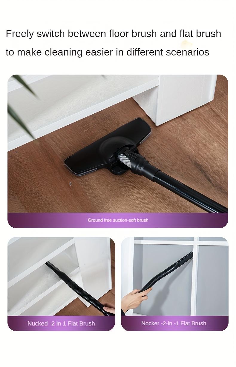 Compact And Lightweight Upright Vacuum Cleaner, Equipped with Multiple Suction Head Attachments, Offering a Powerful Suction of Up to 18000PA, Ideal for Carpets, Hard Surfaces, And Pet Hair