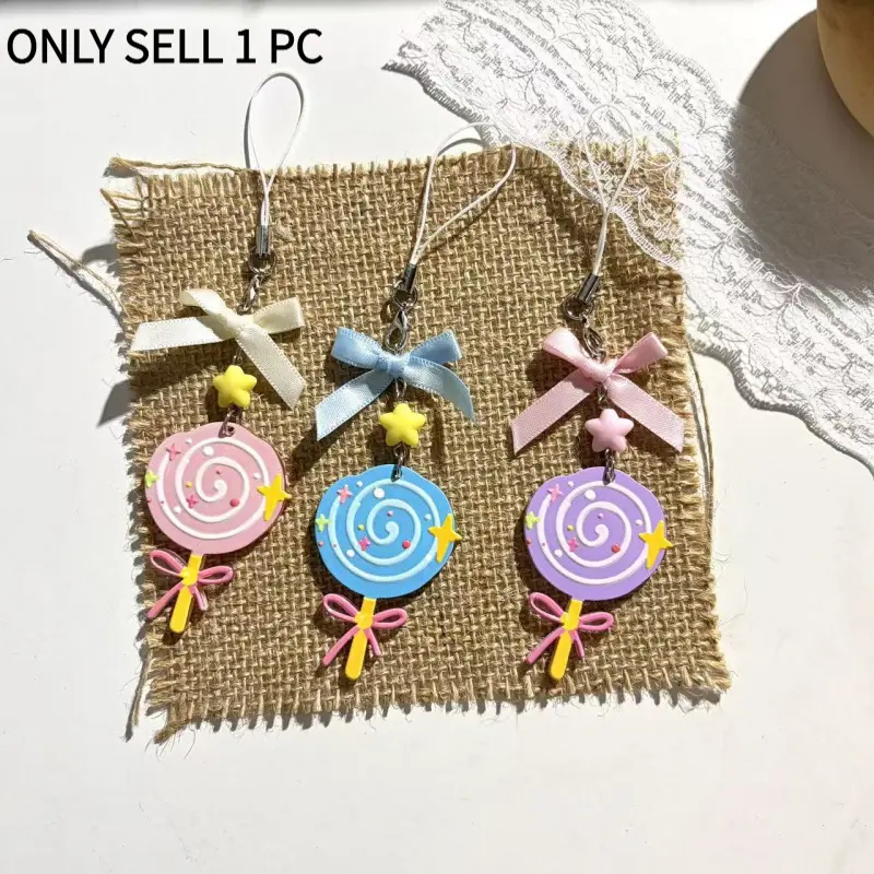 Cute lollipop water bottle charms, trendy thermos cup bag pendants, sweet and fashionable jewelry accessories for women Dangling Decoration