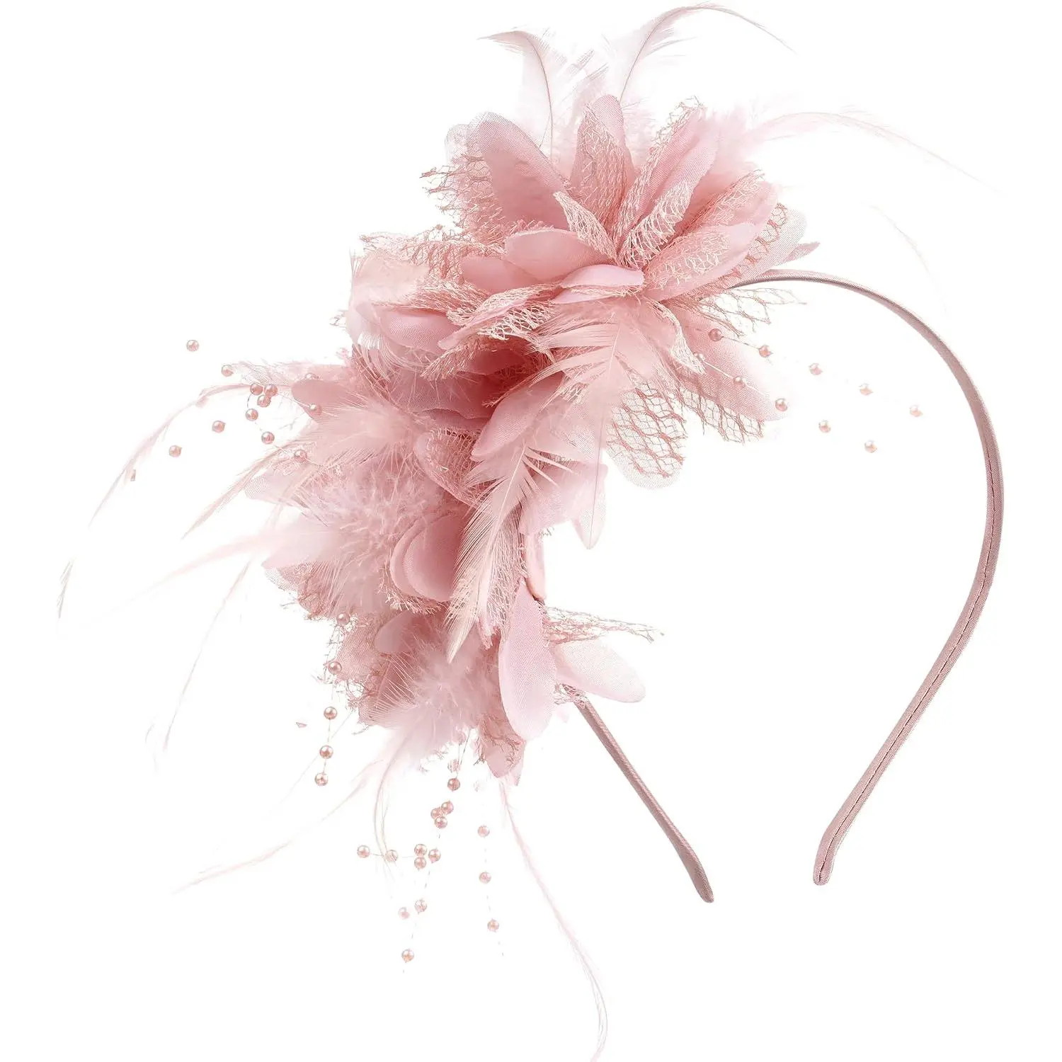 Womens Fascinators Hats  Party Hats Headband for Women Dresses | Fascinator Hats for Women, with   Veil Headband Clip, Wedding   Party Dresses Accessories