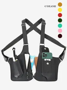 Adjustable Tactical Chest Bag, Crossbody Chest Pack, Unisex PU Leather Shoulder Bag, Anti-Theft Outdoor Gear, Perfect Christmas Gift, Sporty Style