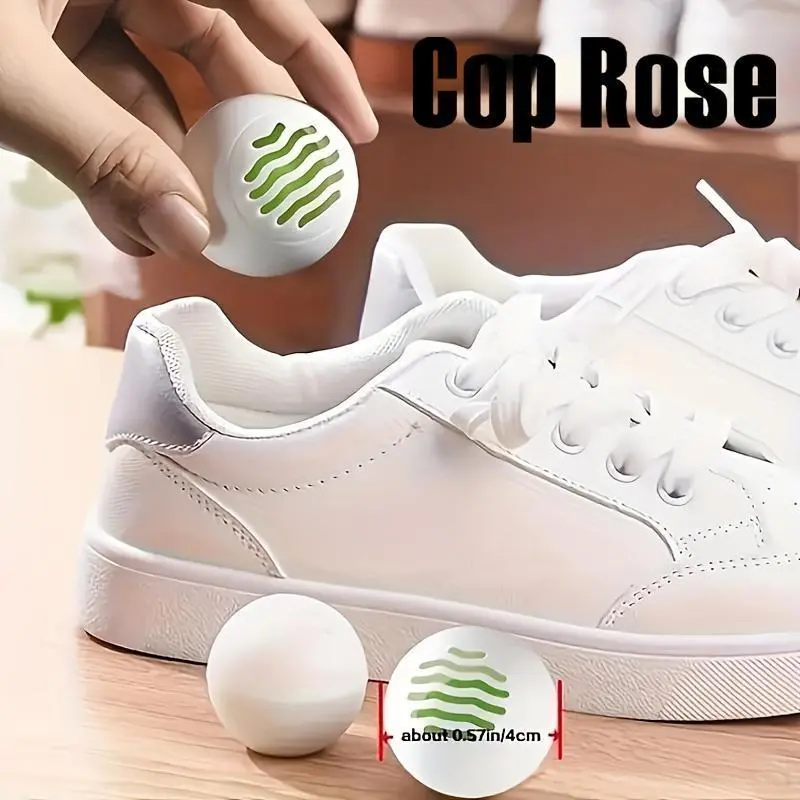 6-Pack Deodorizing Odor Control Balls - Indoor Home Care Supplies for Sneakers, Office Lockers - Air-Freshening Mold & Damp Proofing Accessory, 6 Pieces, Indoors