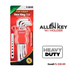 Magnetic Hex Key Set - S2 Steel SAE & Metric Allen Wrenches Set with Ball End Extra-Long T-Handle Design SAE 1/16 "-3/8", Metric 1.5-10 mm + TORX T10-T50