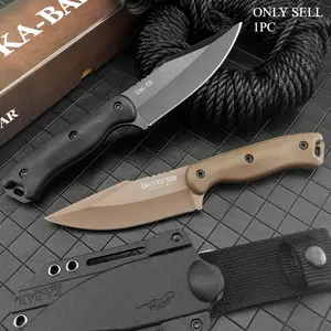 Bestselling Bk18 Jungle Fixed Blade Knife, High Hardness D2 Blade, Nylon Fiberglass Handle, Portable Camping Outdoor Knife, Edc Adventure Climbing Tool, Durable Outdoor Tool