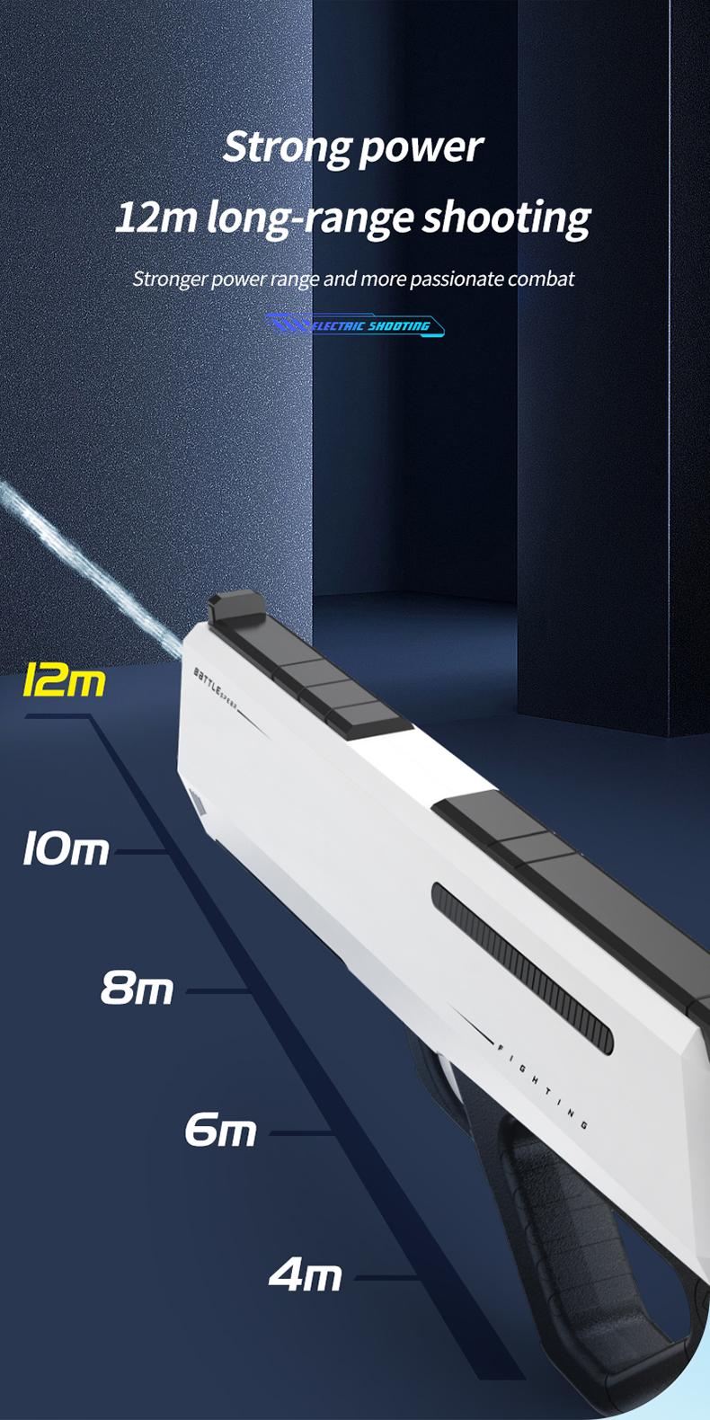 Automatically Water High Pressure Electric Water Gun Toys for Kids Summer Outdoor Pool Fight Games Children Water Toys Gift play Watergun Waterblaster