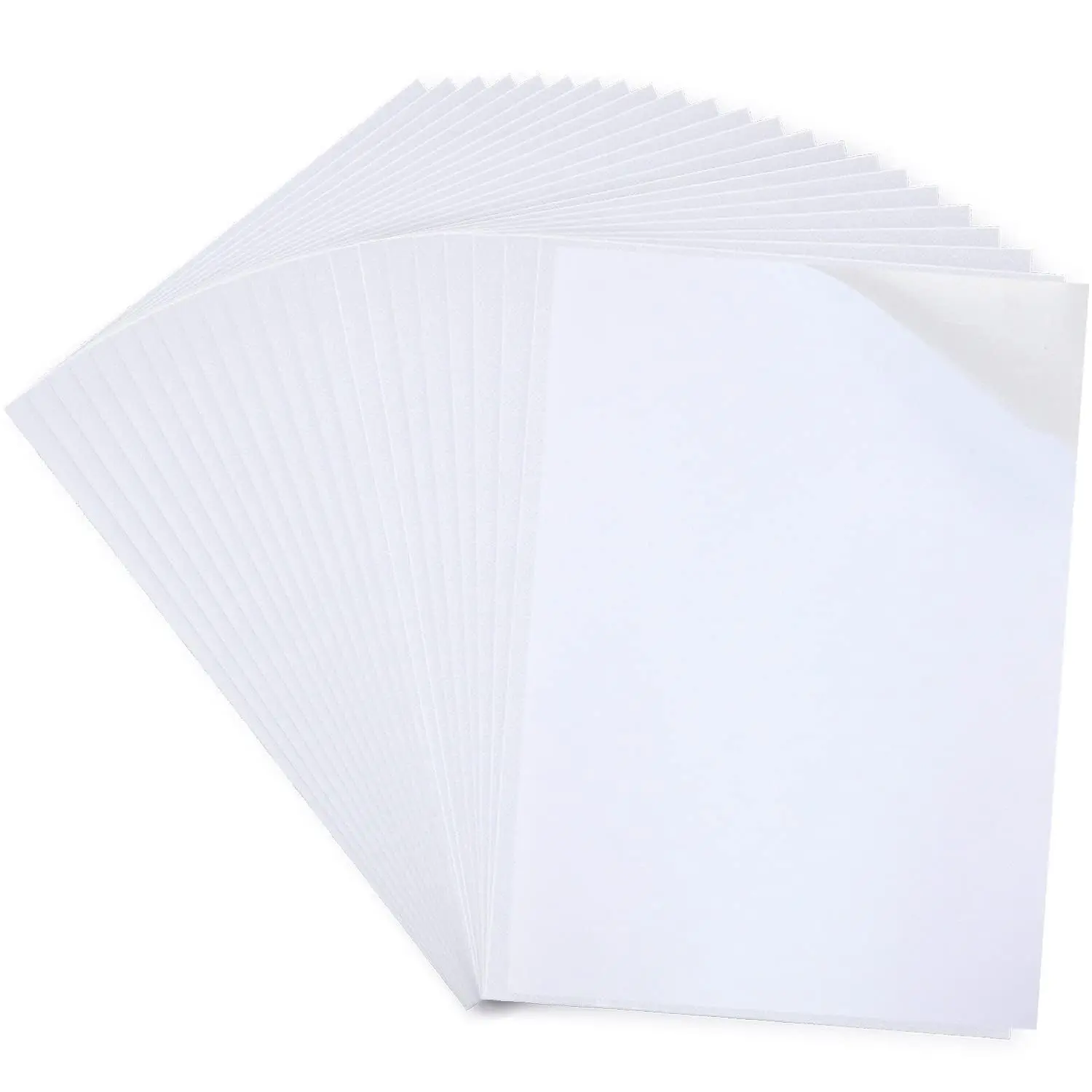 22 Sheets A4 Size 8.27"x 11.42" White Double-Sided Adhesive Tape -  & Sticky, Ideal for DIY Crafts, Photo Albums &  Decoration
