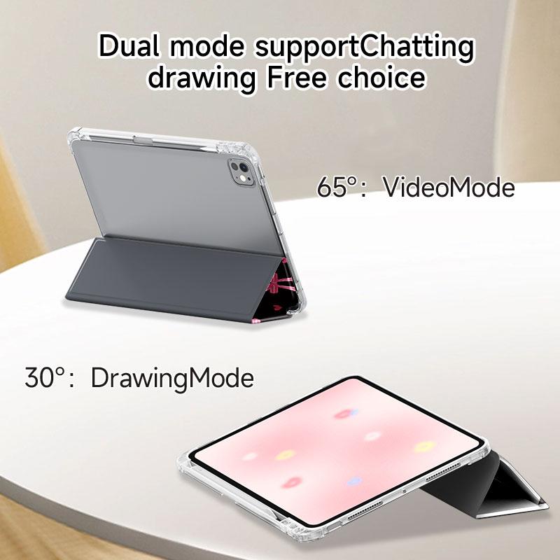 Cute Bow Pattern Tablet Case with Pen Slot, 1 Count Drop and Scratch Resistant Tablet Protective Cover, Tablet Casing, Tablet Accessories Compatible with iPad / Samsung / Huawei / Lenovo / Xiaomi