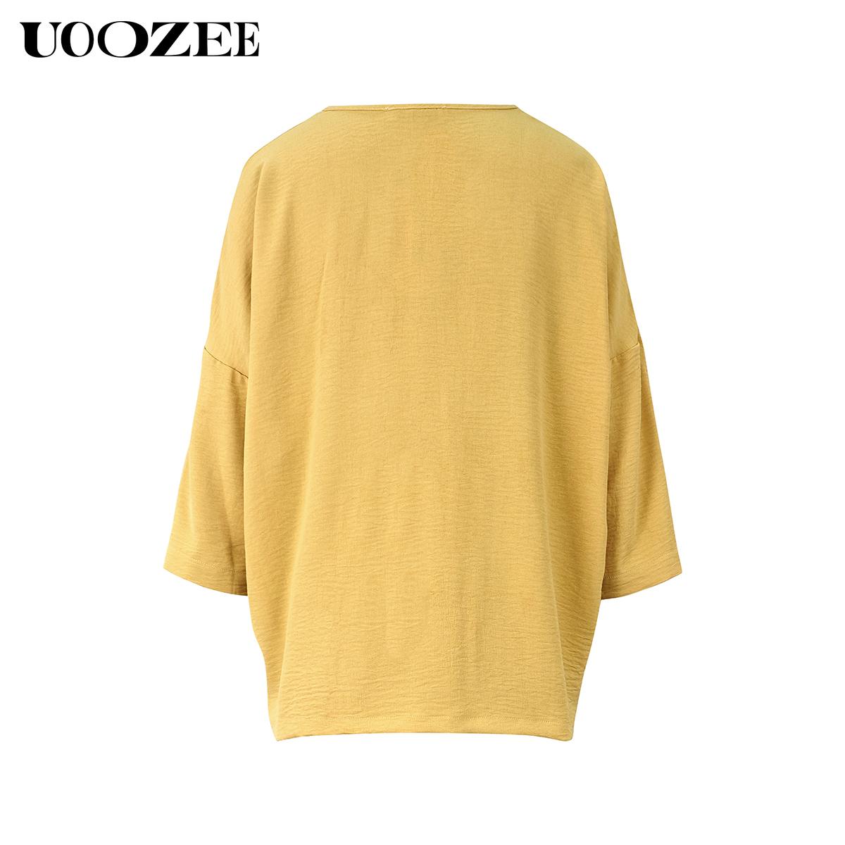 UOOZEE Women's Spring Summer Trend Look Loose Elastic Waistband with Pockets Wide Leg Pants & Oversized V-Neck Top Two-Piece Set, Spring Summer Casual/Work/Weekend Co-Ord for Women UOOZEE Women's Spring Summer Trend Look Loose Elastic Waistband with Pockets Wide Leg Pants & Oversized V-Neck Top Two-Piece Set, Spring Summer Casual/Work/Weekend Co-Ord for Women