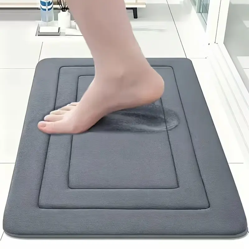 Memory Foam Bath Mat, Shower Rugs, Nonslip Shower Mat, Vintage Absorbent Non-Slip Rug, Absorbent Foot Mat, Waterproof Long Strip Floor Mat, Comfortable Standing Pad, Bath Mat For Tub Non Slip for Living Room, Bedroom, Bathroom, Kitchen, Office