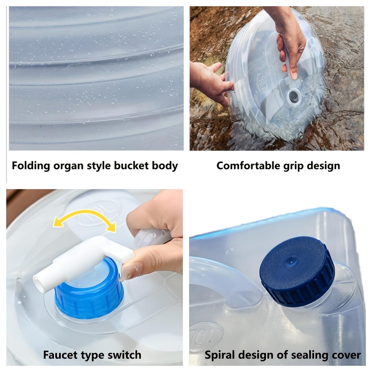 Large Capacity Foldable Storage Container- Portable and Foldable, Multi Size Design for Easy Dumping - Ideal for Camping, Hiking, and Outdoor Water Use - Safe Screw Cap Design, Portable Camping Shower, Collapsible Water Container
