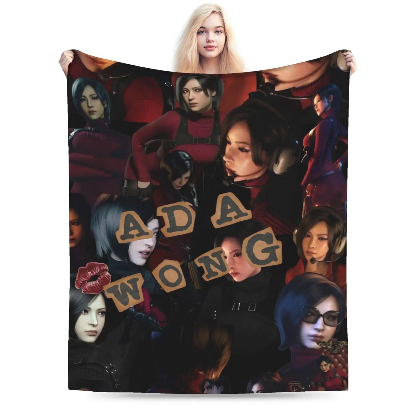 Resident Evil 9 Requiem Leon Inspired Game Throw Blanket Ultra Soft Cozy Plush Gaming Blanket for Sofa Bedroom Living Room Bedding Multiple Sizes Horror Game Fan Gift