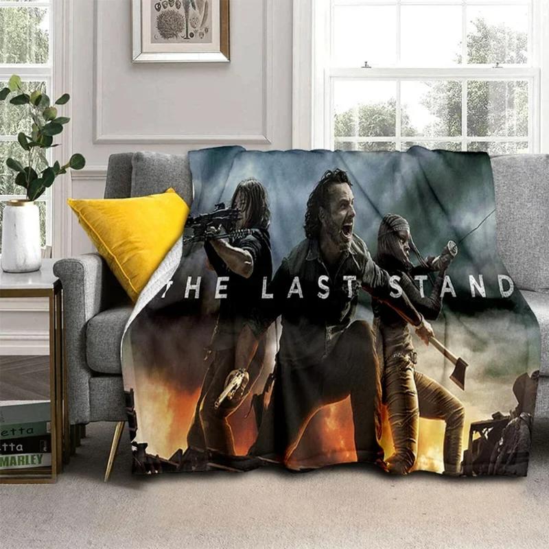 3D Horror TV The Walking Dead TWD Blanket,Soft Throw Blanket for Home Bedroom Bed Sofa Picnic Travel Office Cover Blanket