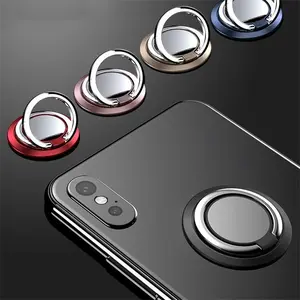 Silver Color Mirror Ring Phone Stand, Stylish Grip Accessory for Smartphones, Enhance Stability and Prevent Drops, 1pc Smartphone Holder