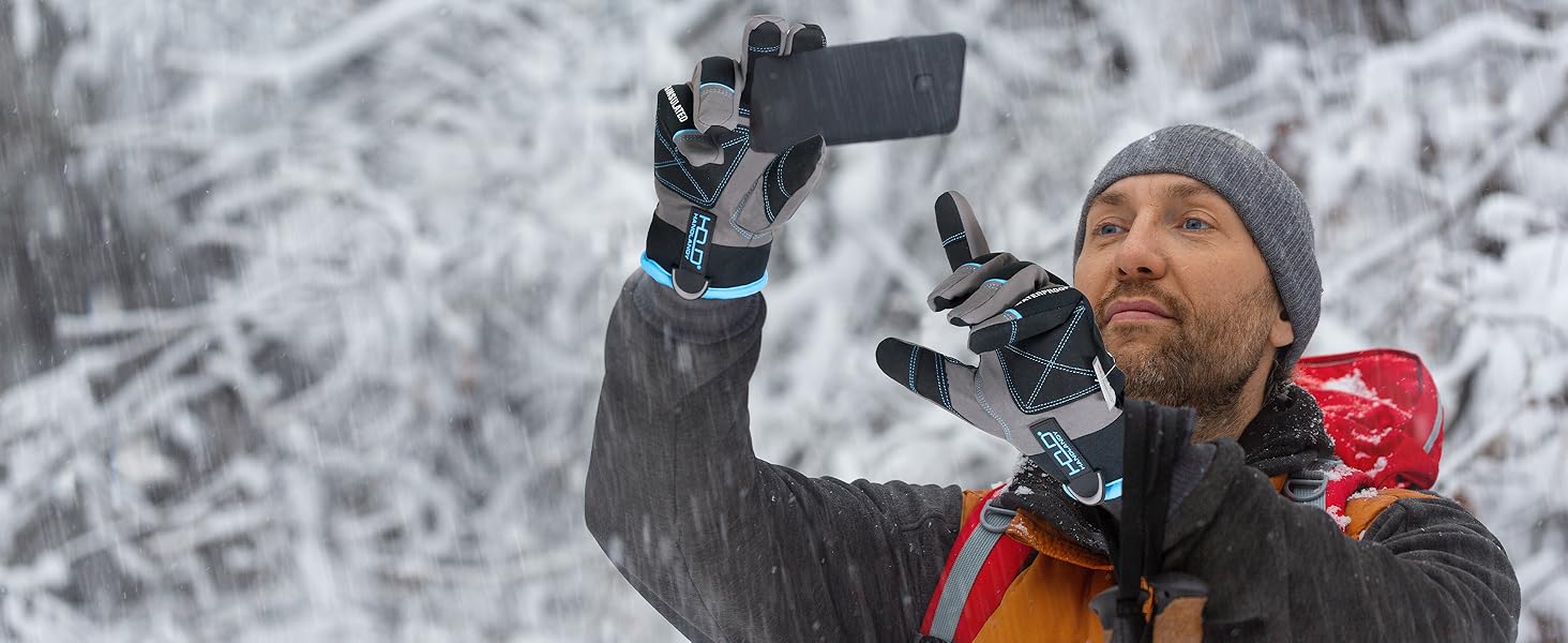 AGS HANDLANDY Winter Work Gloves, 3M Thinsulate Waterproof Insulated Glove for Men Women
