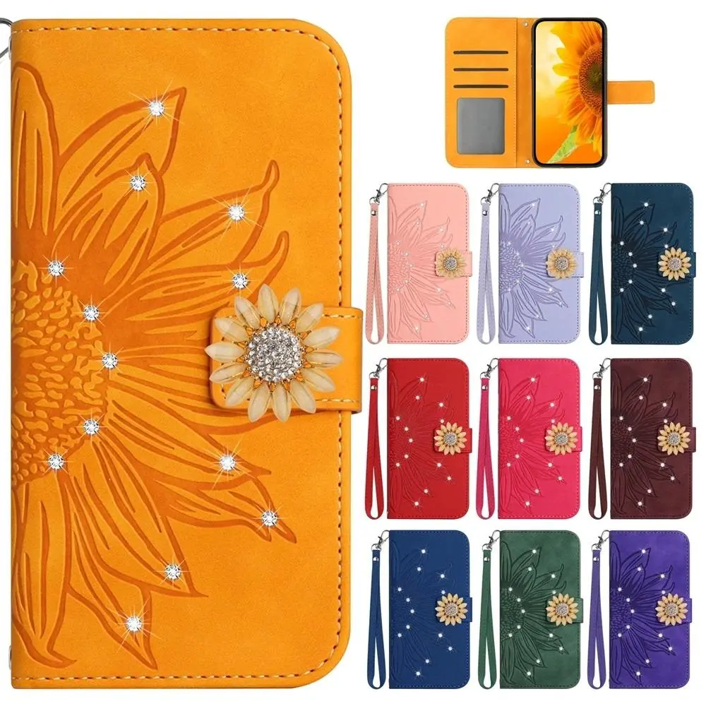Glitter 3D Phone Case for TCL 505 502 50 40 30 20 10 SE 205 305 306 30E REVVL7 T-Mobile T Phone Cases Leather Wallet Flip Cover