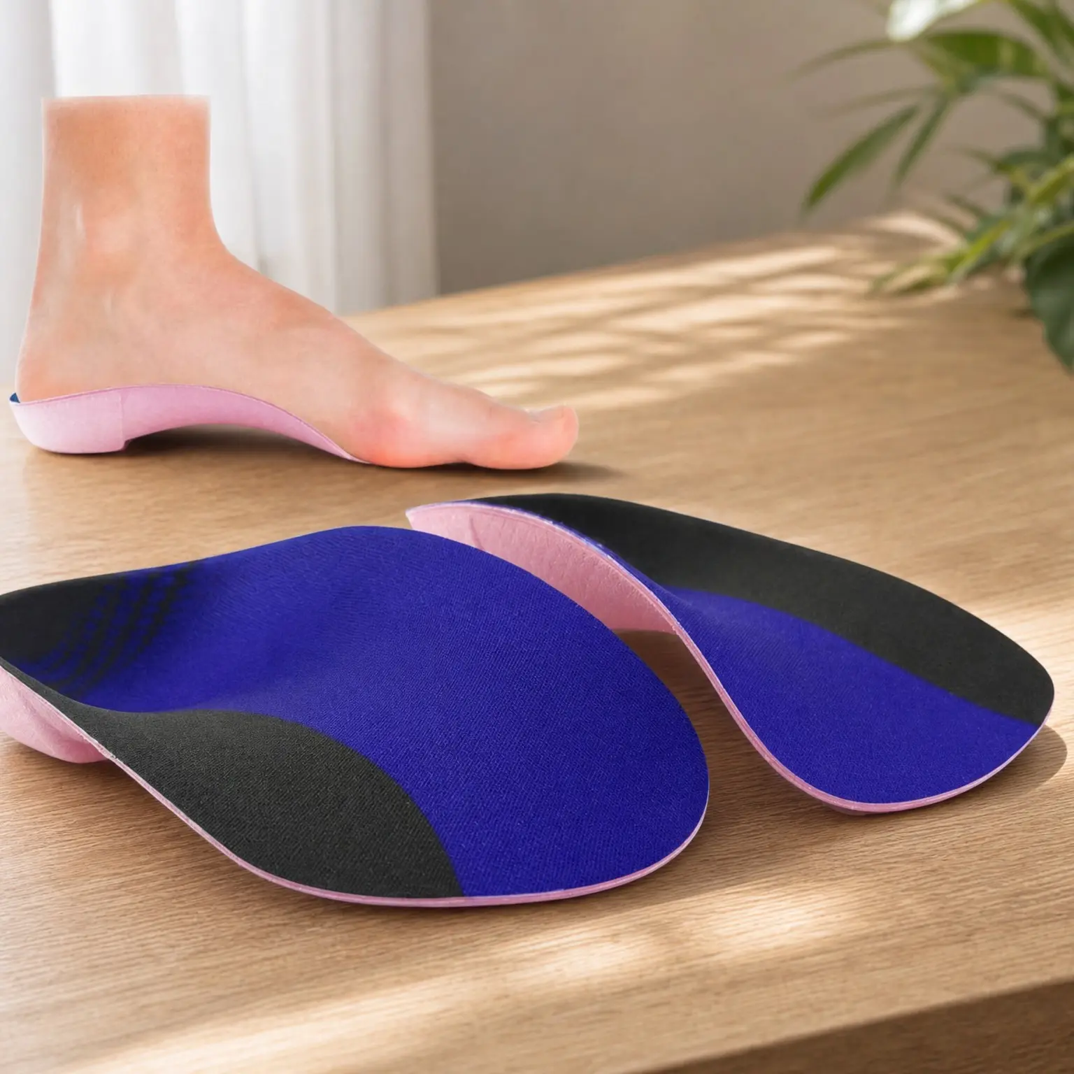 3/4 Orthotic Shoe Inserts for Plantar Fasciitis, High Arch Support Insoles for Foot Pain, Overpronation, Flat Feet, Heel Pain ReliefGift