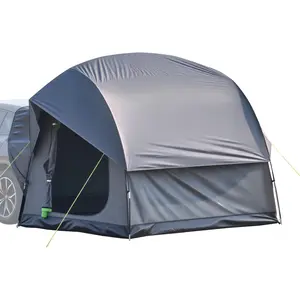 VEVOR SUV Tent for Camping, 8FT Lx 8FT W, Waterproof PU2000mm Spacious Double Layer Design for 5-8 Person, SUV Camping Tent with Mesh Windows, Includes Rainfly Storage Bag, for Outdoor Activities
