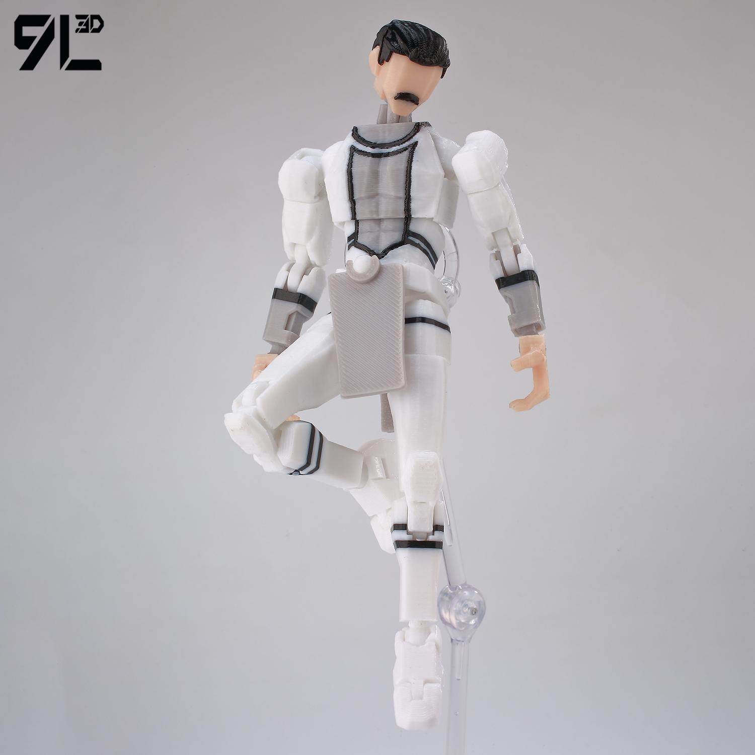 9L3D Printed Invincible Tech Jacker T13 Lucky13 Action Figure Dummy13 Motorcycle Multi-Jointed Collectible Model Toy Titan13