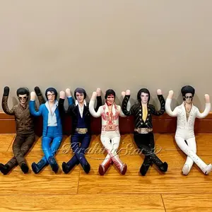 New Singer Elvis Cosplay Prop Presley Doll Funny Stuffed Figure Dolls Room Decoration Abstract Joint Prop Gift Adult Props