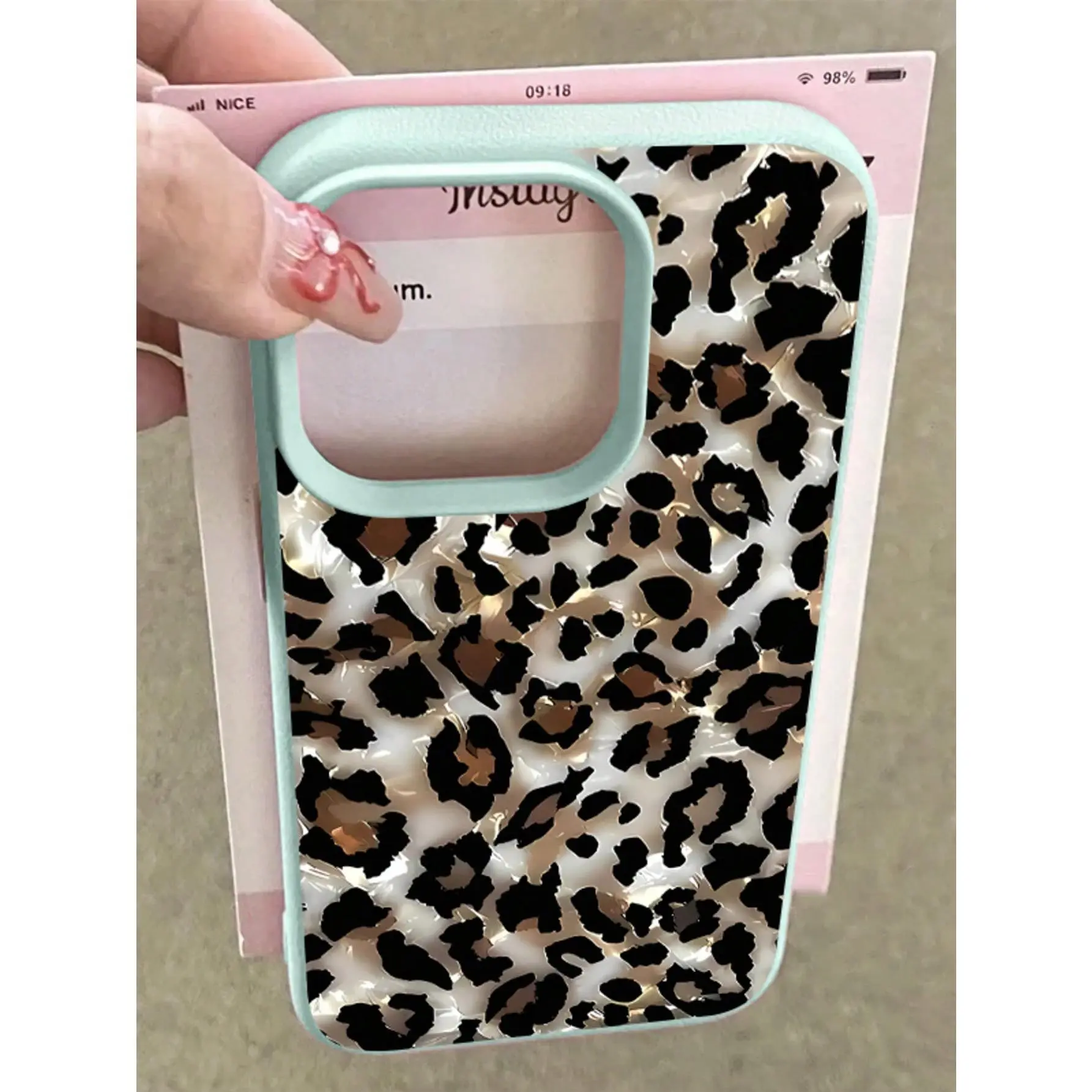 Cute Leopard Print Pattern Compatible With Apple Phone 16/13/12/14/15/11/17/ProMax/Pro/Plus/Xs Max/XS/X,Anti Drop Antiskid Silicone Soft Case Ultrathin Phone