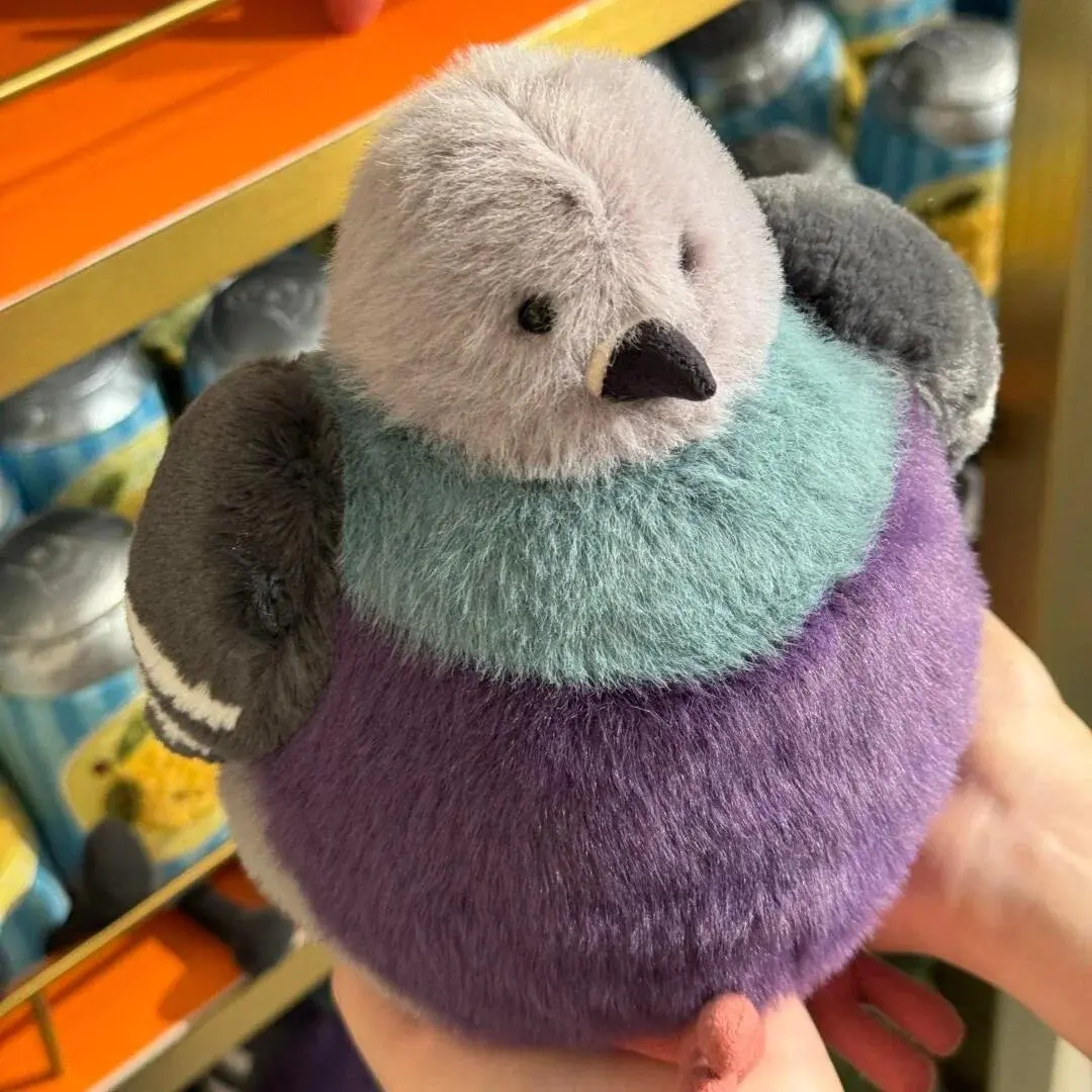 23cm Fat Pigeon Plush Toy Cartoon Fluffy Bird Doll Xmas Gift Doll Pet Companion Toy Ornaments Xmas Birthday Girl Gift