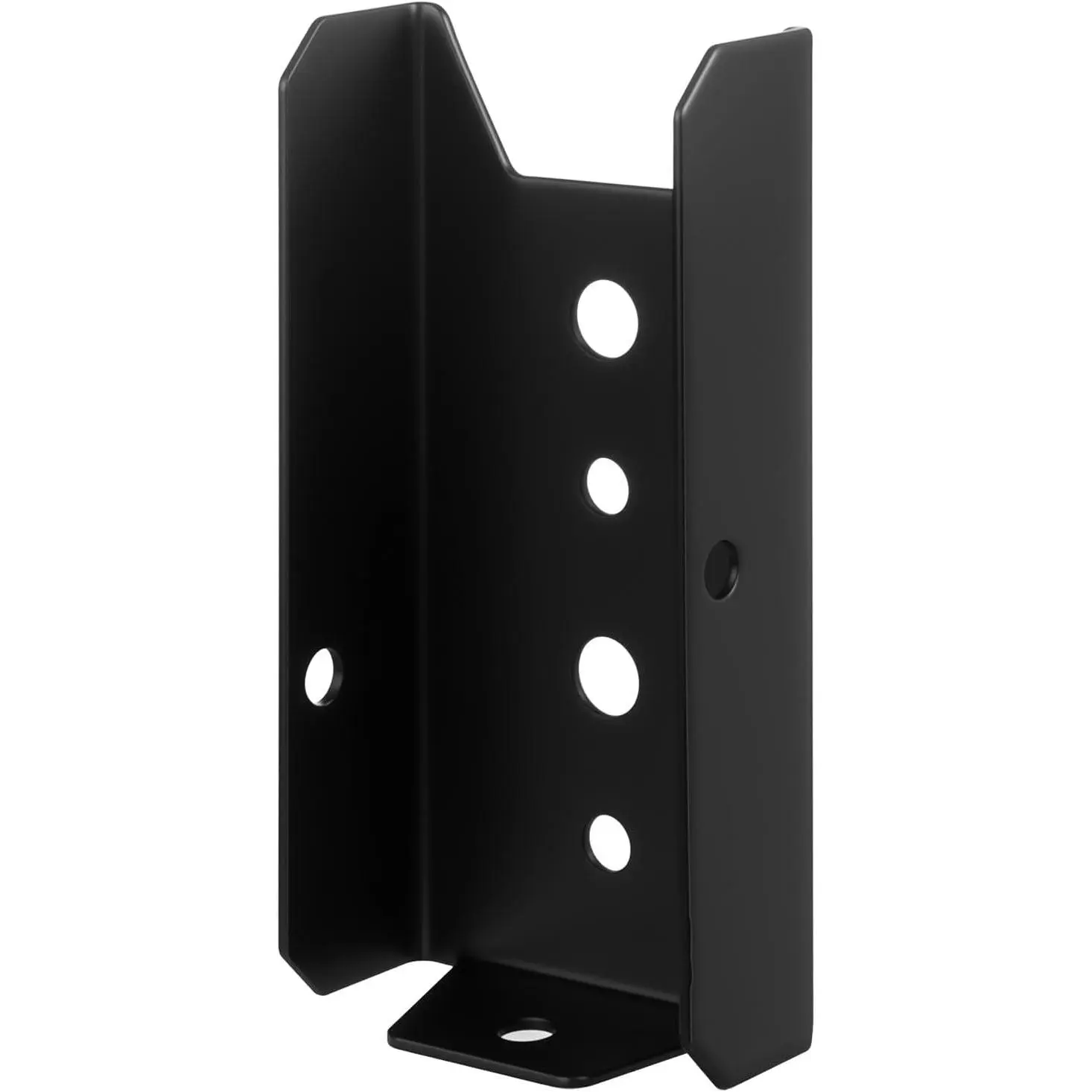20 Pack 2x4 Fence Brackets for  Rail, Thickness 1mm | Black Deck Railing Brackets for 2” X 4”  , Thickness 1mm(18 Gauge) Fence Bracket, Screws Not Included